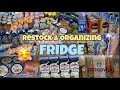 sub) ASMR Satisfying FRIDGE Refill Restock( online haul) - daily vlog // menata & mengisi lemari es