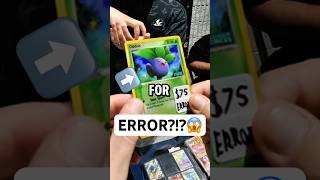 I found a $75 ERROR Oddish! #vendorpov #pokemoncards #fullartmatt