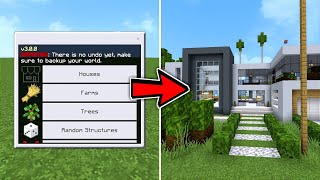 BUILD APAPUN HANYA DALAM 1 DETIK !! ADDON INSTANT STRUCTURE DI MCPE !! screenshot 4