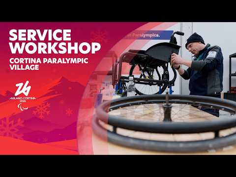 Workshop Action🔧❄️ | Cortina Paralympic Village Service Workshop Feature | Milano Cortina 2026 thumbnail