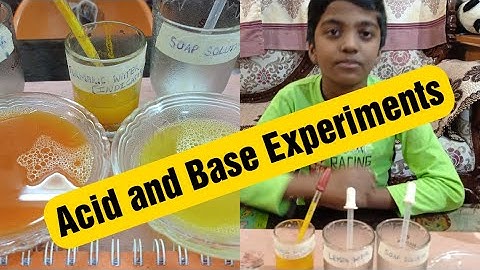 TURMERIC WATER- Natural Indicator - Acid and Base Experiments