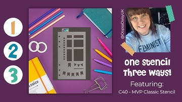 Journaling Hacks: 1 Stencil, 3 Ways - The MVP Oops a Daisy Stencil (C40)