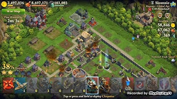 DomiNations - 11.09.2016 - War Attack - Shiva vs #1 Siouxsie (U30 Homeland!).