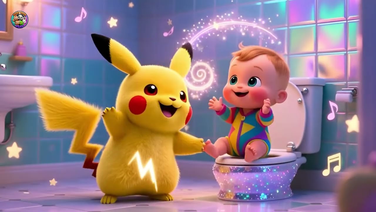 Pikachu’s Potty Time 🚽⚡️ Fun Toilet Training Song for Kids