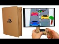 Working sony ps5 from cardboard  stop motion animation