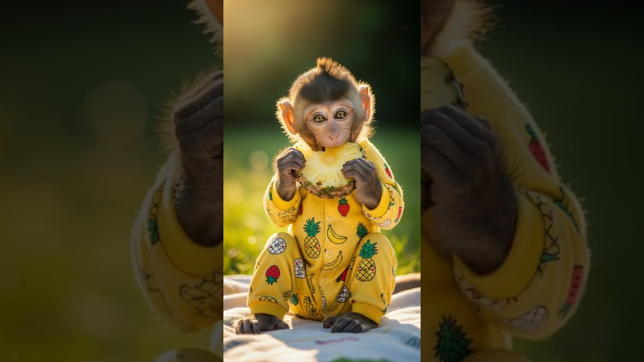 Cute Twins Eating pineapple 🍍| Adorable Baby Try This Sweet Snack 