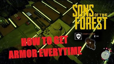 Sons of The Forest Creepy Armor Glitch! Only Way to Guarantee All Party Members Get Armor Pieces!