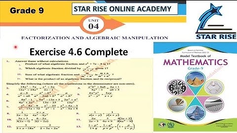 Class 9 Maths Chapter 4 Exercise 4.6| NBF (New Book 2024)| ‎@Miss.Chemistry 