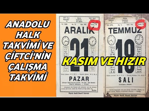 Video: Ağustos Halk Takvimi