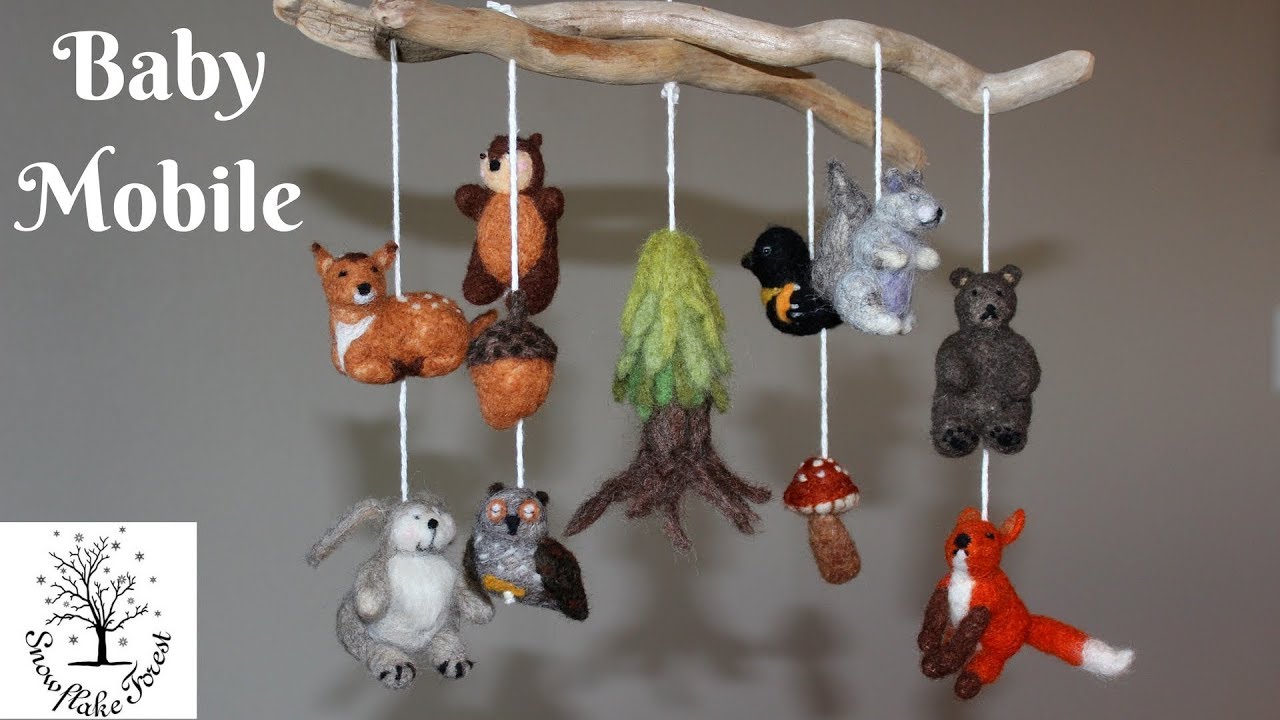 woodland creatures baby mobile