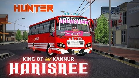 HARISREE  ( Hunter )😈 bus mod livery  HD / kondody calista v2 / knr bus designs