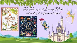 Flip Through of Disney Maps Colouring & Reference Books
