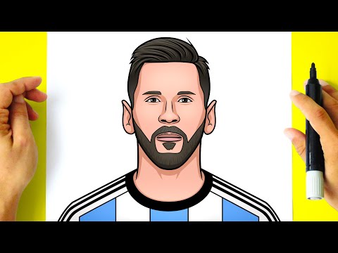 How to DRAW LIONEL MESSI