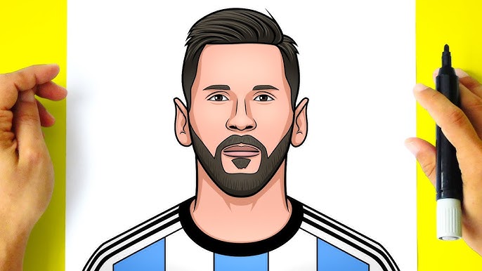 Messi Drawing Easy