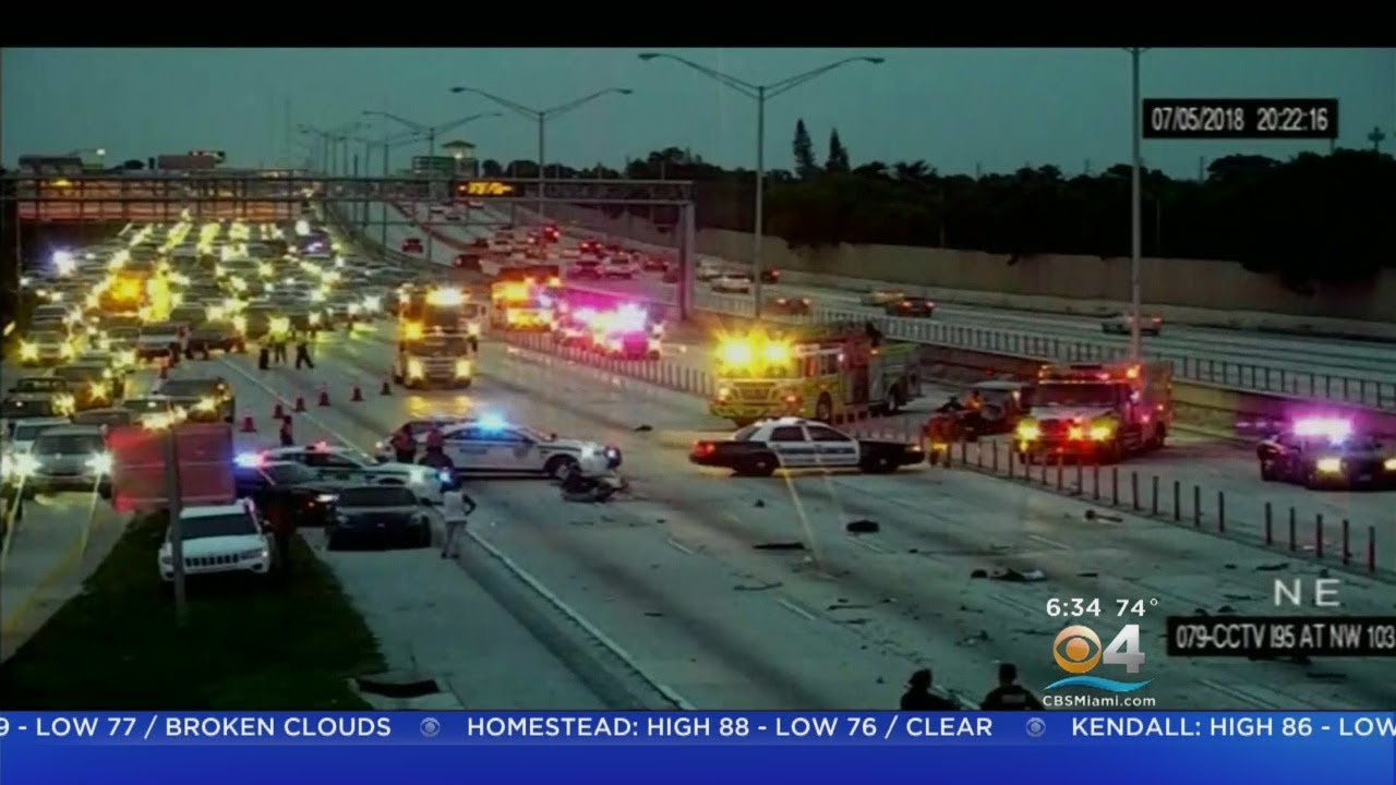 Wrong Way Driver Survives Crash On I-95 - YouTube