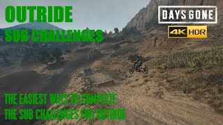 Days Gone - OUTRIDE SUB CHALLENGES, THE EASIEST METHODS TO GET THE GOLD STANDARDS.
