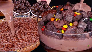 ASMR MALTESERS CHOCOLATE MILK MAGNUM ICE CREAM OREO NUTELLA M&M'S DESSERT MUKBANG 먹방咀嚼音EATING SOUNDS