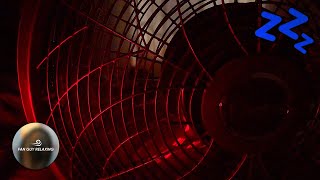 Extremely Relaxing ASMR Fan Noise For Sleep Instantly 😴 With Red Ambient Lightening