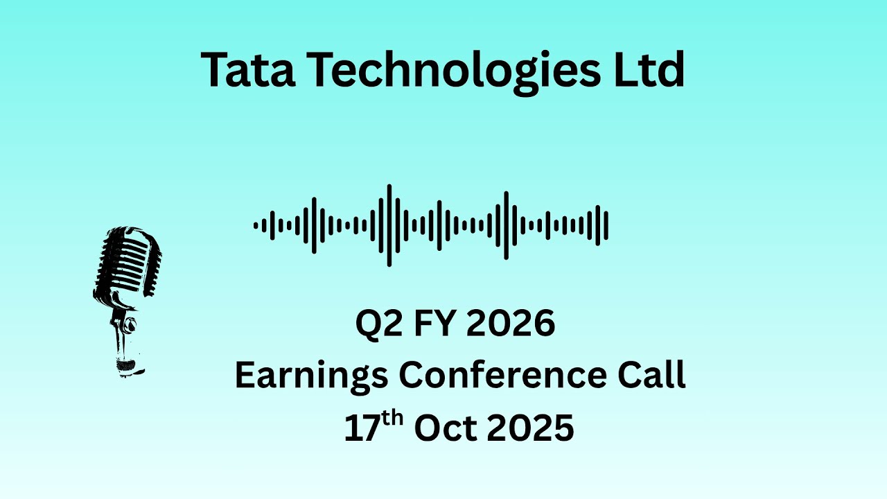 Tata Technologies Ltd Q2 FY 2026 Earnings Conference Call