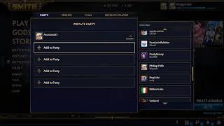 Smite Account bug