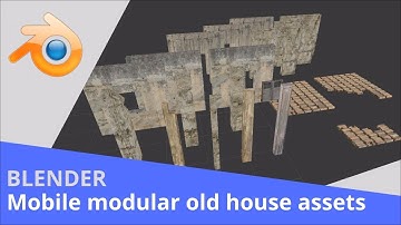 Blender Timelapse - Modular Mobile House Assets