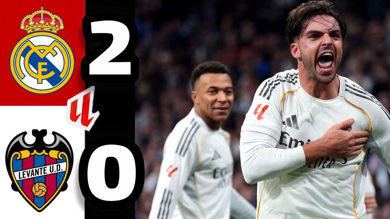 Real Madrid 2-0 Levante | Arbeloa’s First La Liga Win! Mbappé Scores ⚪🔥