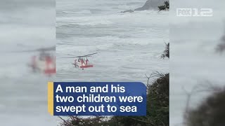 Family faces tragedy after being swept into ocean on Oregon coast.