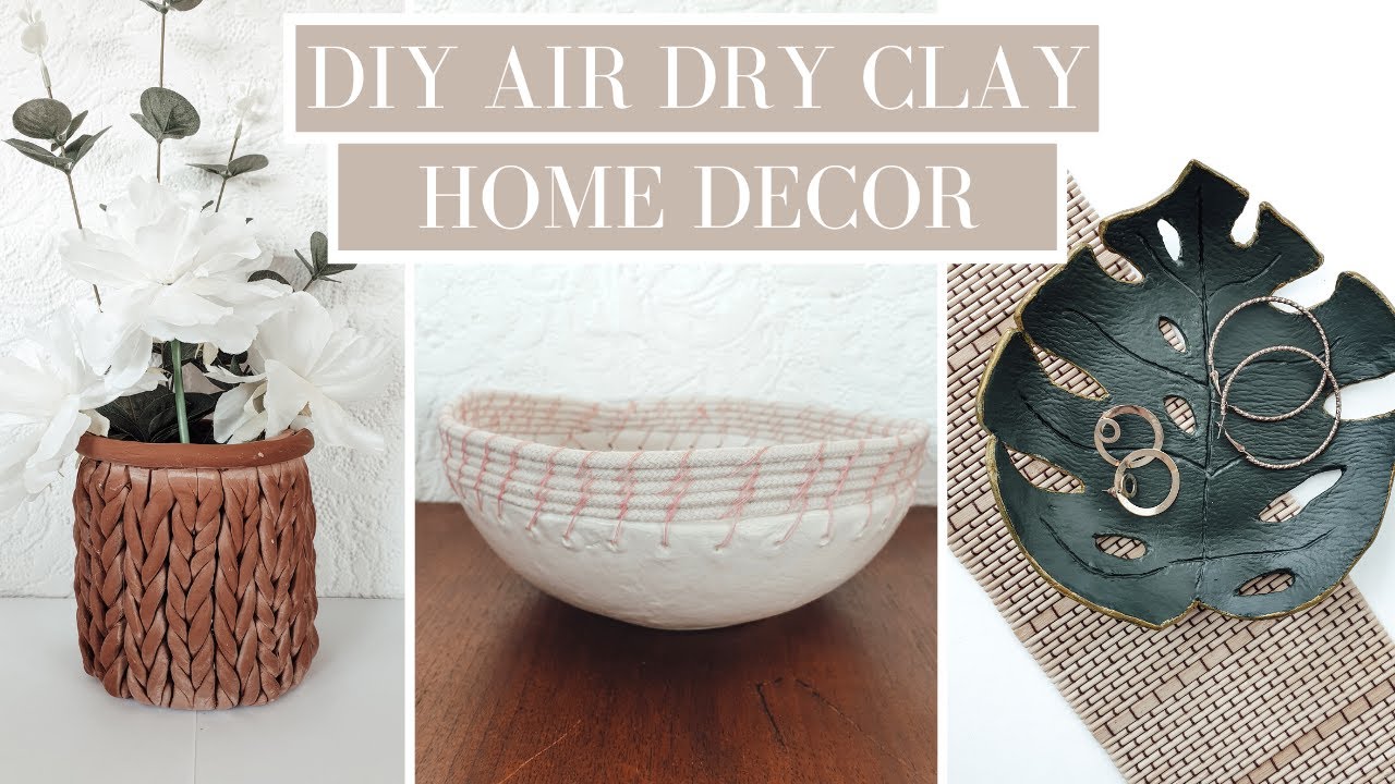 DIY Home Decor Air Dry Clay Projects | Easy To Make And Budget Friendly ...