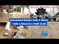 Study in China Vlog, take a walk in the park during the weekend, study in Wuhan
