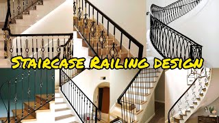 Modern Metal Staircase Railing Design 2025 Iron Stairs Railing Grill Design