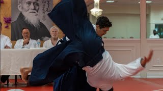 Aikido Sandan test - Juan Pablo Gonzalez - Florida Aikikai ukes Helen Reynolds, Keith Lit, Mark Pit