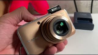 RARE GOLD Canon PowerShot SX210 IS 14.1MP Digital Camera FULLY