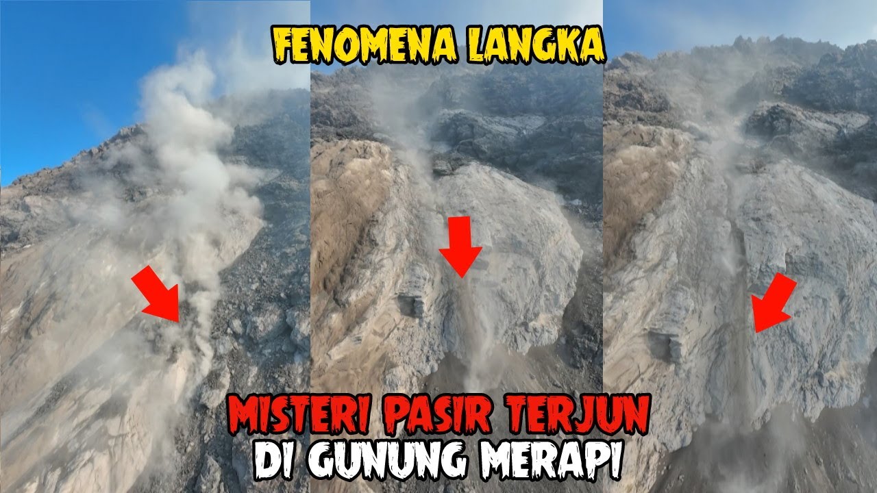 MISTERI PASIR TERJUN DI GUNUNG MERAPI!! MENGALIR SEPERTI AIR 🌋😱