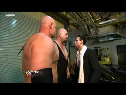Raw Big Show Kane Get Too Close To Alberto Del Rio S Ride 