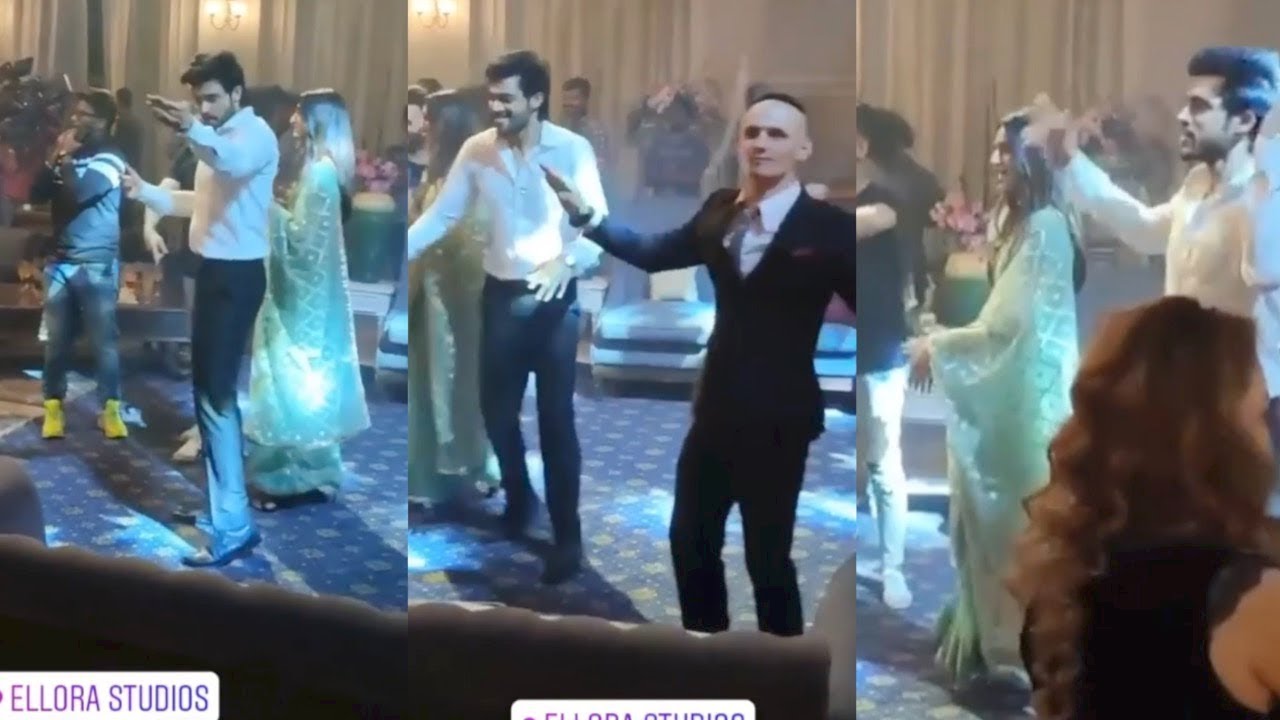 Erica Fernandes & Parth Samthaan FUNNY Dance At Kasautii Zindagii Kay Set