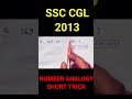 number analogy shorts trick || Reasoning short trick #ssccgl #reasoning #numberanalogy