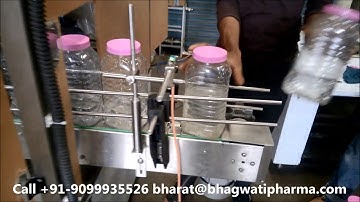 Candy Square Pet Jar Automatic High Speed Screw Capping Machine with Cap elevator