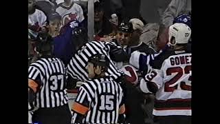 Maple Leafs vs Devils scrum (1) - Jan 13, 2001