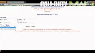 USPTO Patent Database Tutorial