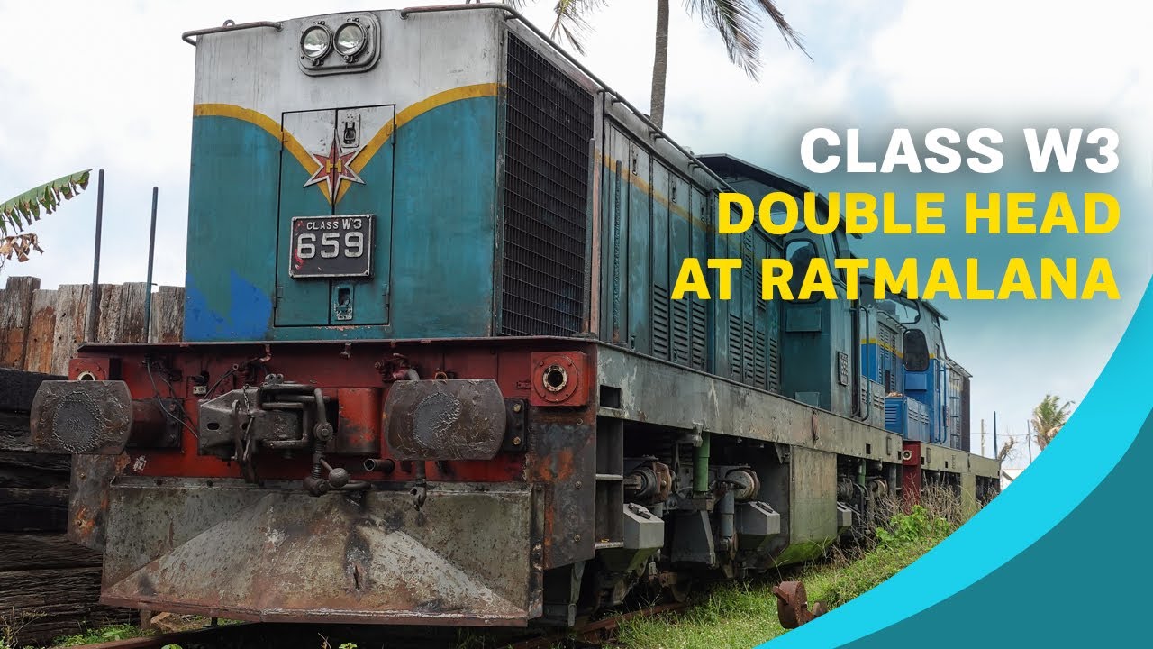 Double-Headed Class W3 at Ratmalana. W3 631 and 659