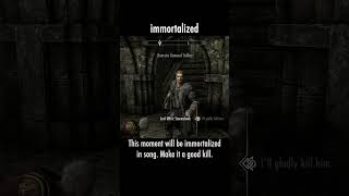 immortalized — The Elder Scrolls V: Skyrim dialogue scene