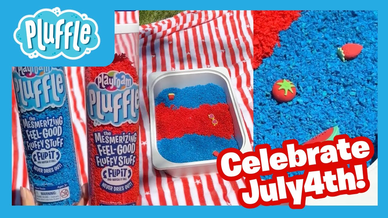 Playfoam Pluffle™ Sensory Bins 🇺🇸 | 4th of July Fun for Kids 