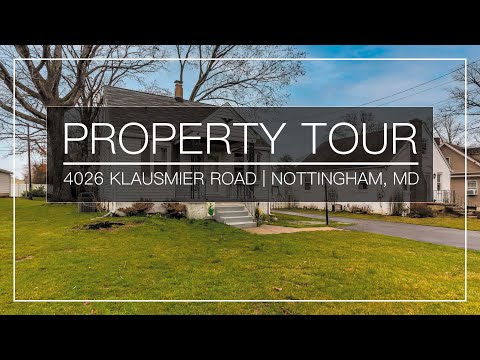 4026 Klausmier Road, Nottingham, MD home video tour