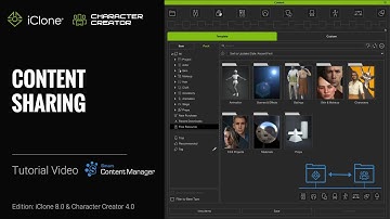 iClone 8 & CC4 Tutorial - Content Sharing with iClone 8 & Character Creator 4