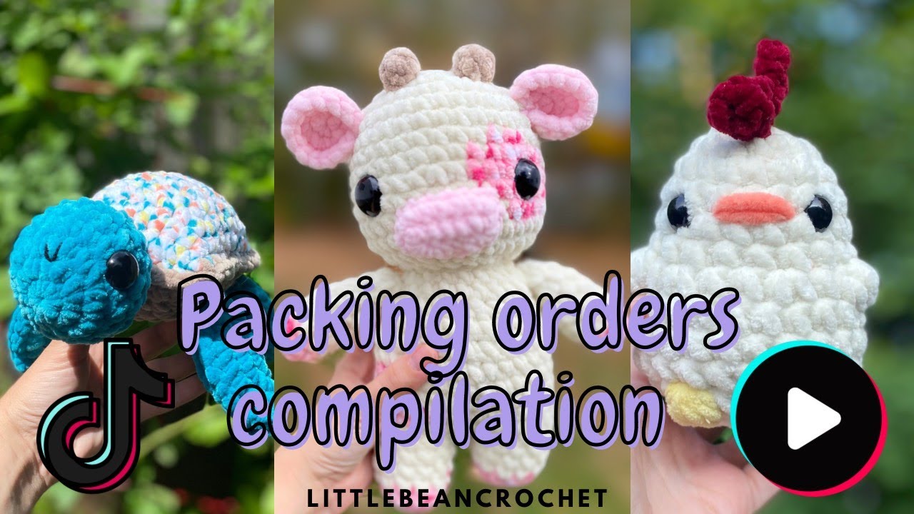 My Best Selling Amigurumi crochet packing order compilation YouTube