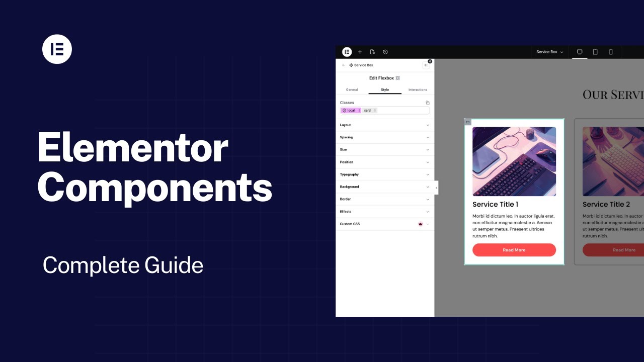 Elementor V4 Components – Complete Guide - YouTube