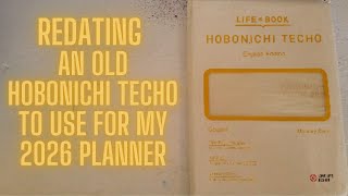 Redating an Old Hobonichi Cousin for 2026
