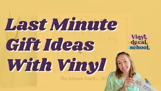Last Minute Gift Ideas To Make With Decals // Cricut Gift Ideas Last Minute