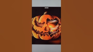 Did you know pumpkins 🎃 have skulls? 💀 Full procreate tutorial on Patreon #procreate #art