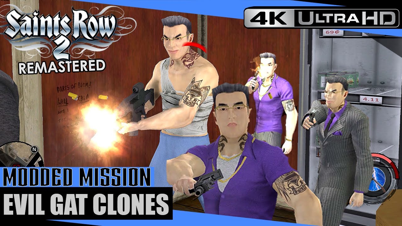Saints Row 2 Remastered | Evil Gat Clones - Modded Mission #1 [4K UHD]